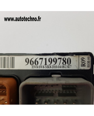 BSM MODULE PEUGEOT 207 ( BSM R09 )  Réf 9667199780