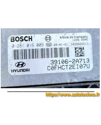  HYUNDAI I30 Engine Ecu 1.6 0 281 016 009 0281016009 39106-2A713 391062A713