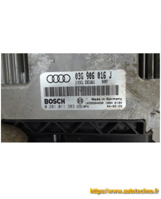 ECU ENGINE CONTROLLER AUDI A3 1.9 TDI 03G 906 021 J BOSCH 0281011383