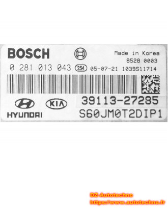 HYUNDAI TUCSON Engine Ecu 2.0 0 281 013 043 0281013043 39110-27280 3911027280