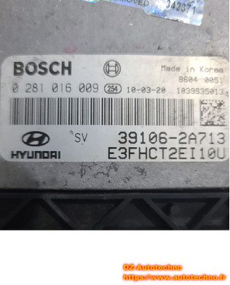 Engin Control Module ECU Hyundai  i30 1.6 CRDI  ( D4FD ) 0281016009