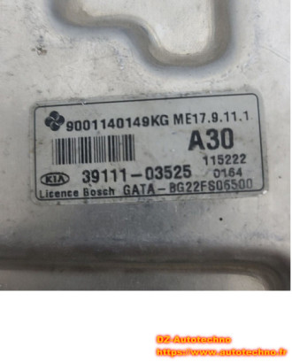 KIA Picanto Engin Control Module ECU 39111-03525 BOSCH ME17.9.11.1