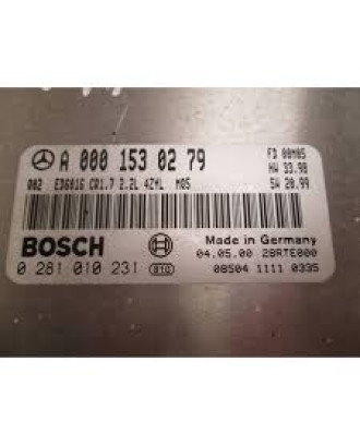 CALCULATEUR MOTEUR MERCEDES VITO 2.2 CDI BOSCH 0 281 010 231,  A 000 153 02 79