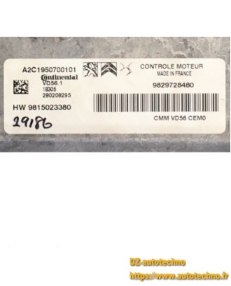 PEUGEOT 208 1.2 THP 9815023380 A2C1950700101 PSA Continental