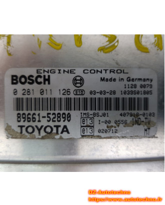 Engin Control Module ECU Toyota yaris 1.4D 89661-52890