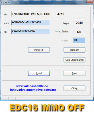 VAG EDC15 EDC16 IMMO OFF