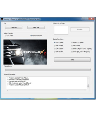 ToyoLex 3 software for all Denso Toyota/Lexus Generations