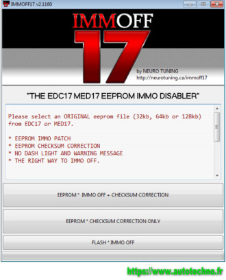 IMMOFF17 EDC17 Immobilizer Removal Software